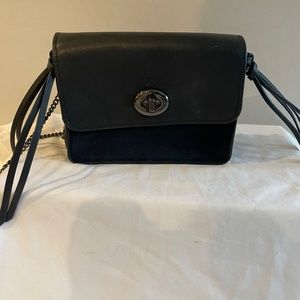 Coach black leather purse